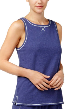Nautica Navy-Heather Brushed-Jersey Lounge Tank thumbnail 1