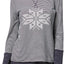 Nautica Navy Stripe/Snowflake Reversible Lounge Top