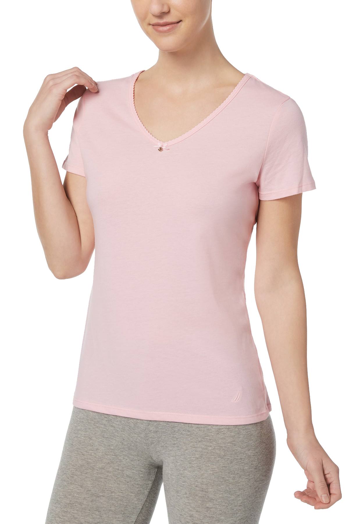 Nautica Orchid-Pink Anchor Lounge Tee