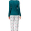 Nautica PLUS Green/Creme Knit/Flannel 3-Piece Pajama Set