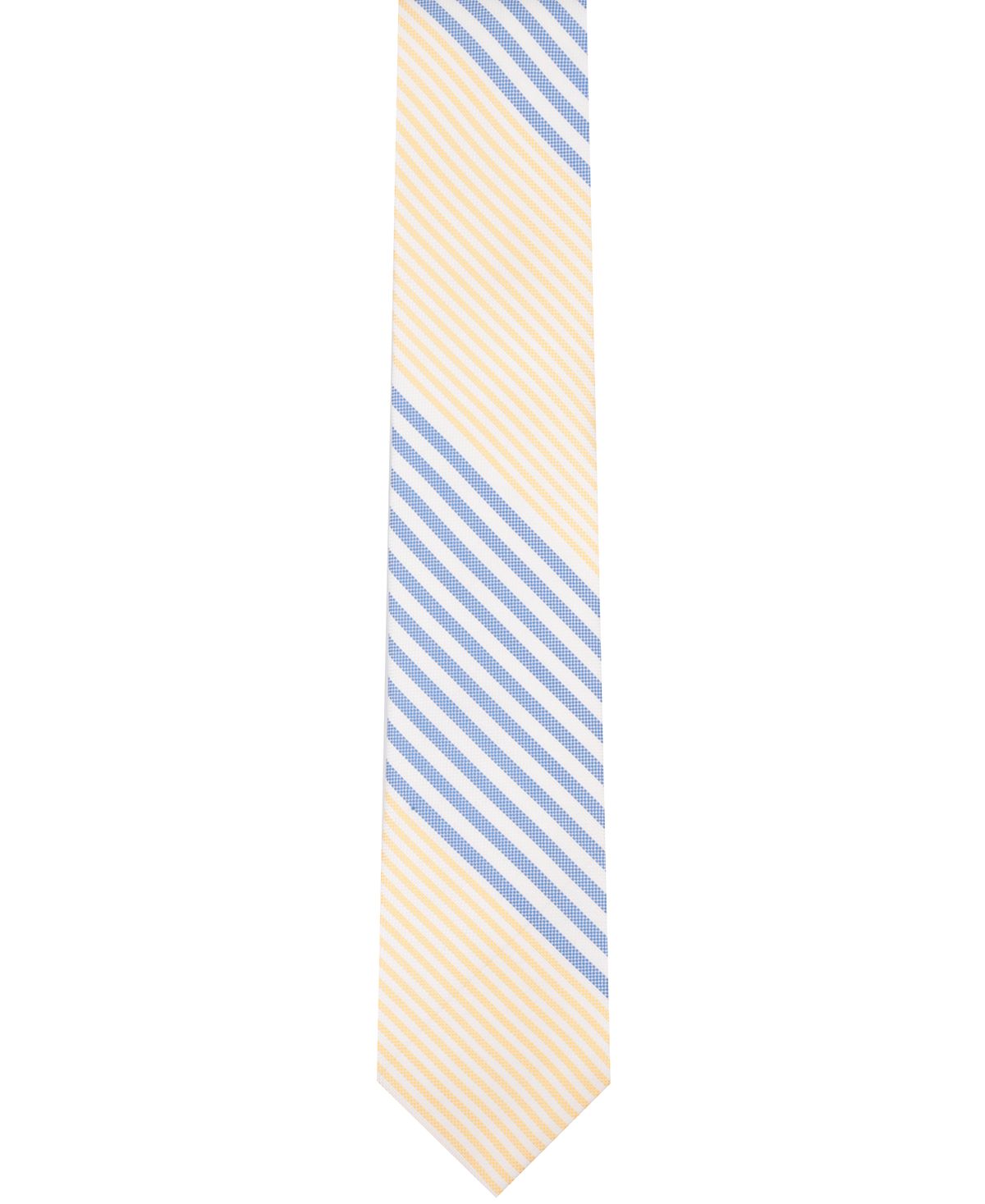 Nautica Pedrick Stripe Silk Tie Yellow