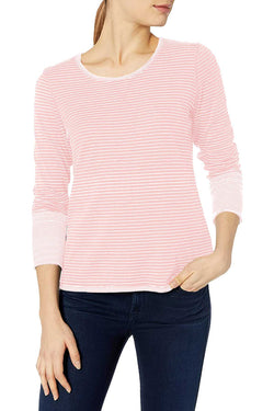 Nautica Pink-Heather Reversible Snowflake Lounge Top thumbnail 2