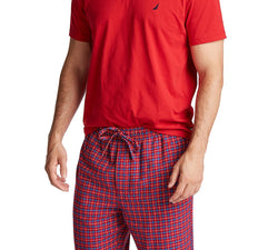 Nautica Plaid Pajama Set Nautica Red thumbnail 2