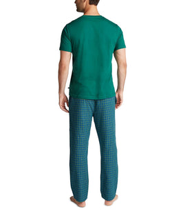 Nautica Plaid Pajama Set Spruce thumbnail 2