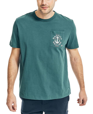 Nautica Pocket-graphic Shirt Deep Atlantic