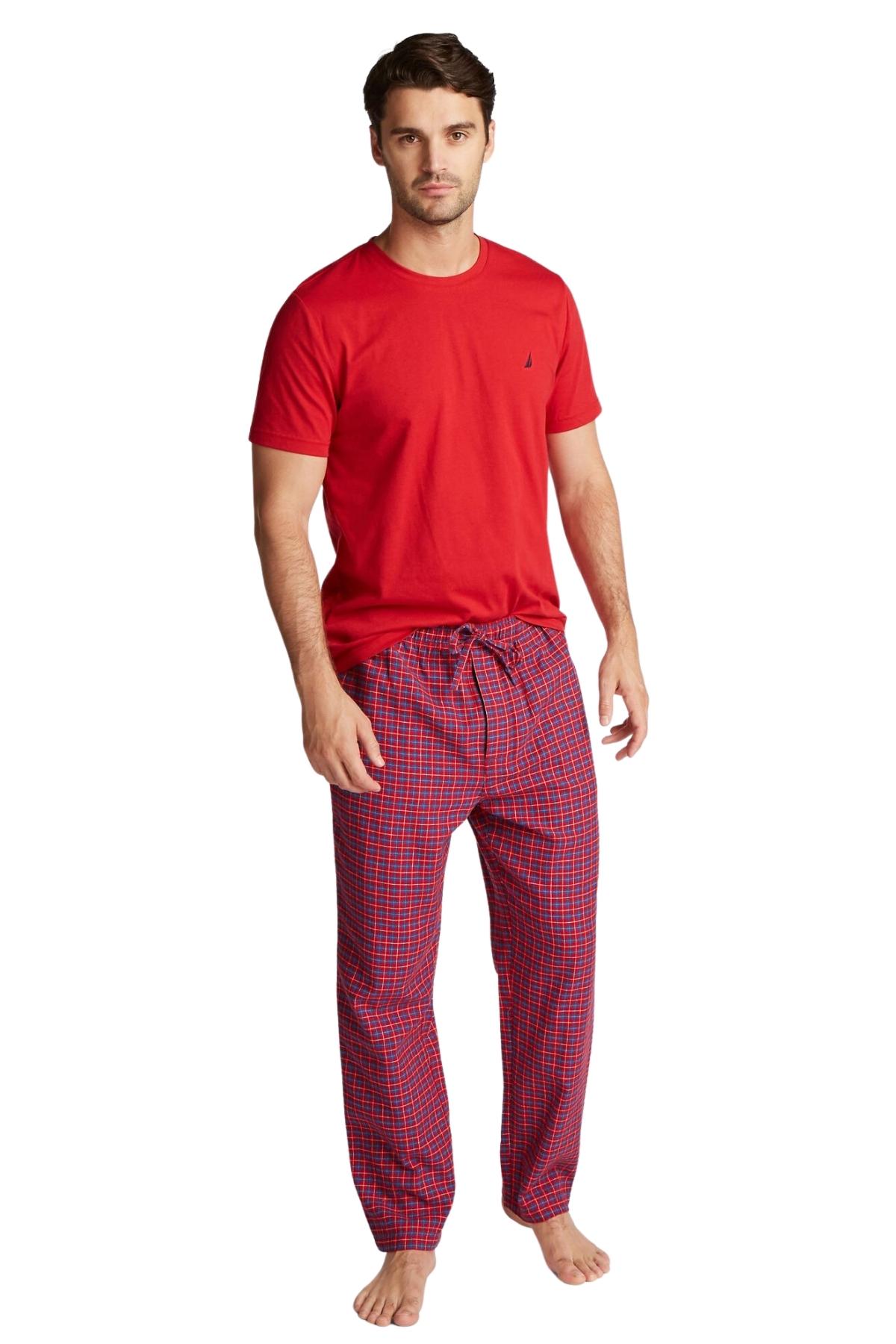 Nautica Red Plaid Pajama Set