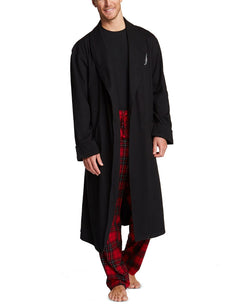 Nautica Shawl-collar Robe Black thumbnail 2