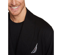 Nautica Shawl-collar Robe Black thumbnail 4