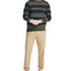 Nautica Striped Sweater Forest Night Heather