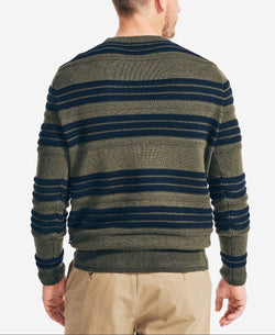 Nautica Striped Sweater Forest Night Heather thumbnail 4