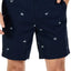 Nautica True-Navy Flag-Print Critter Deck Short