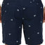 Nautica True-Navy Flag-Print Critter Deck Short