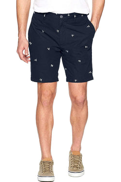 Nautica True-Navy Flag-Print Critter Deck Short thumbnail 1