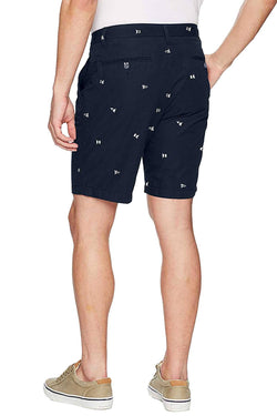 Nautica True-Navy Flag-Print Critter Deck Short thumbnail 4