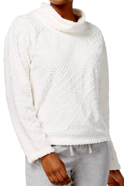 Nautica Vanilla Plush Textured Lounge Top thumbnail 1