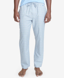 Nautica Windowpane Plaid Cotton Pajama Pants Natural Grey thumbnail 1