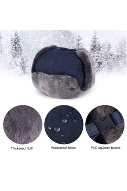 Navy Unisex Trooper Trapper Hat/Mask thumbnail 3
