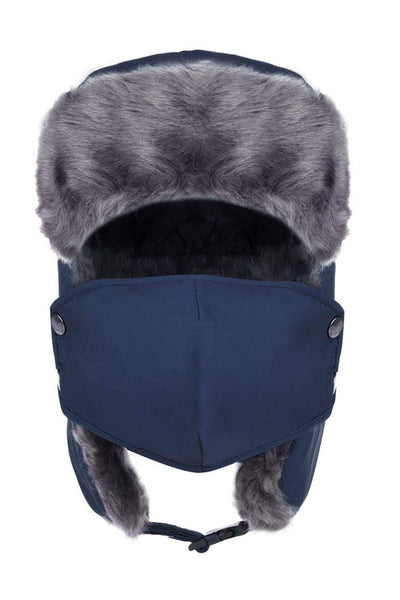 Navy Unisex Trooper Trapper Hat/Mask