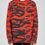 Neil Barrett Red and black Abstract Sweater