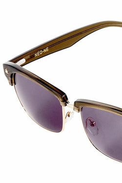 Neo-Ne Olive Green U+2721 Sunglasses thumbnail 4