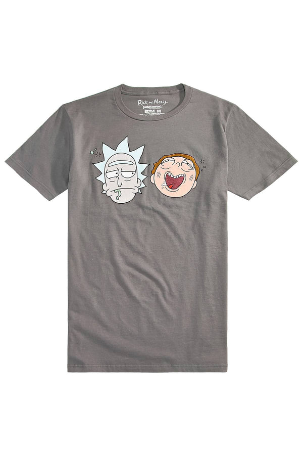 New World Charcoal Rick & Morty Graphic Print T-Shirt