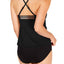 Nike Adjustable Cross Back Tankini Top in Black