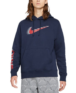 Nike Americana Dual Logo Hoodie Obsidian thumbnail 1