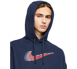 Nike Americana Dual Logo Hoodie Obsidian thumbnail 3