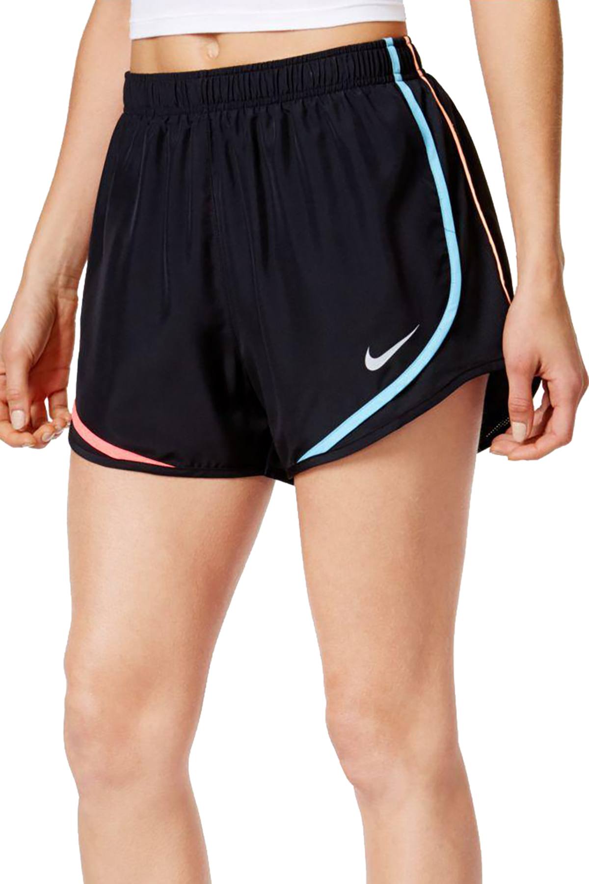 Nike Black/Racer-Pink Dry Tempo Running Short