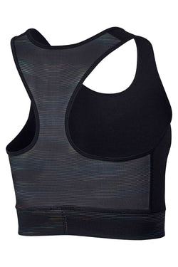 Nike Black/Rainbow HyperCool Cropped Racerback Tank Top thumbnail 4