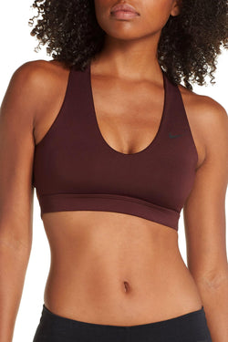 Nike Burgundy-Crush Indy Dri-fit Strappy-back Low-impact Sports Bra thumbnail 2