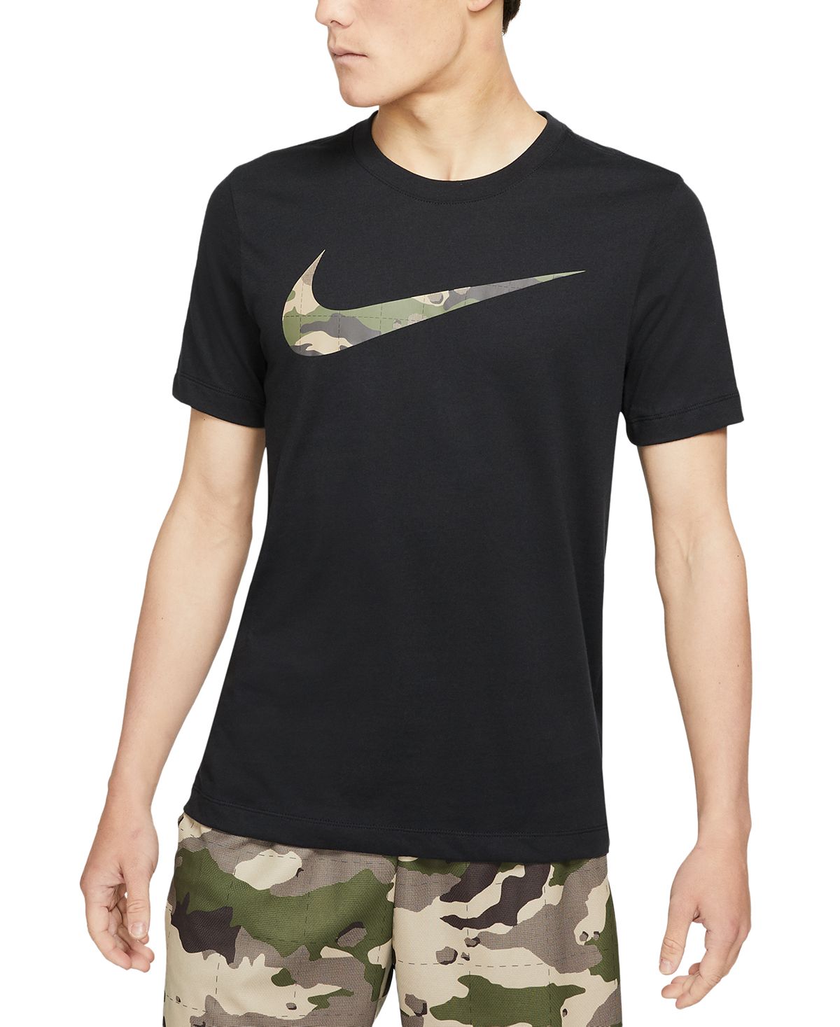 Nike Camo Swoosh T-shirt Black