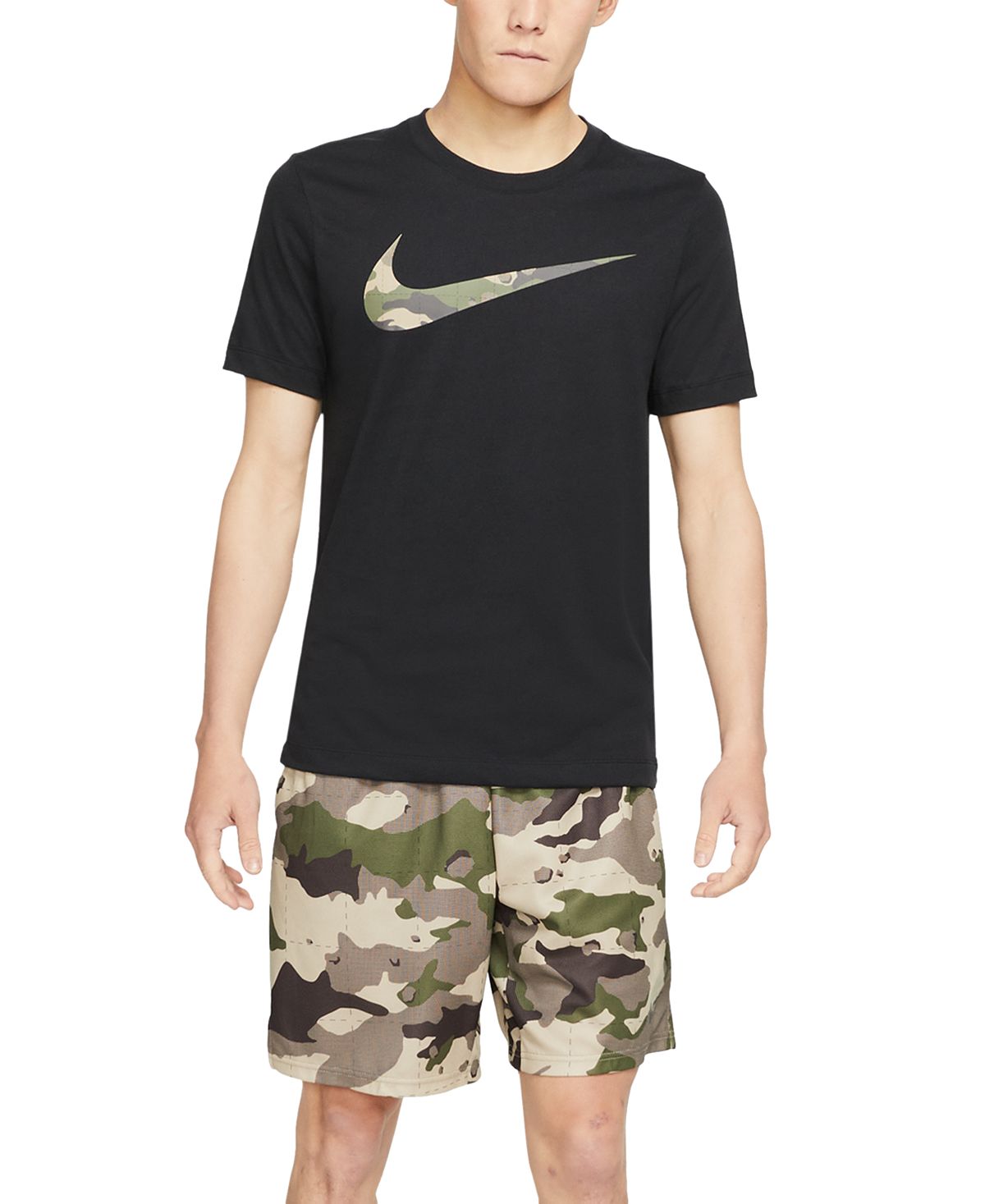 Nike Camo Swoosh T-shirt Black