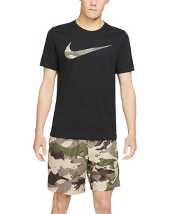 Nike Camo Swoosh T-shirt Black thumbnail 3