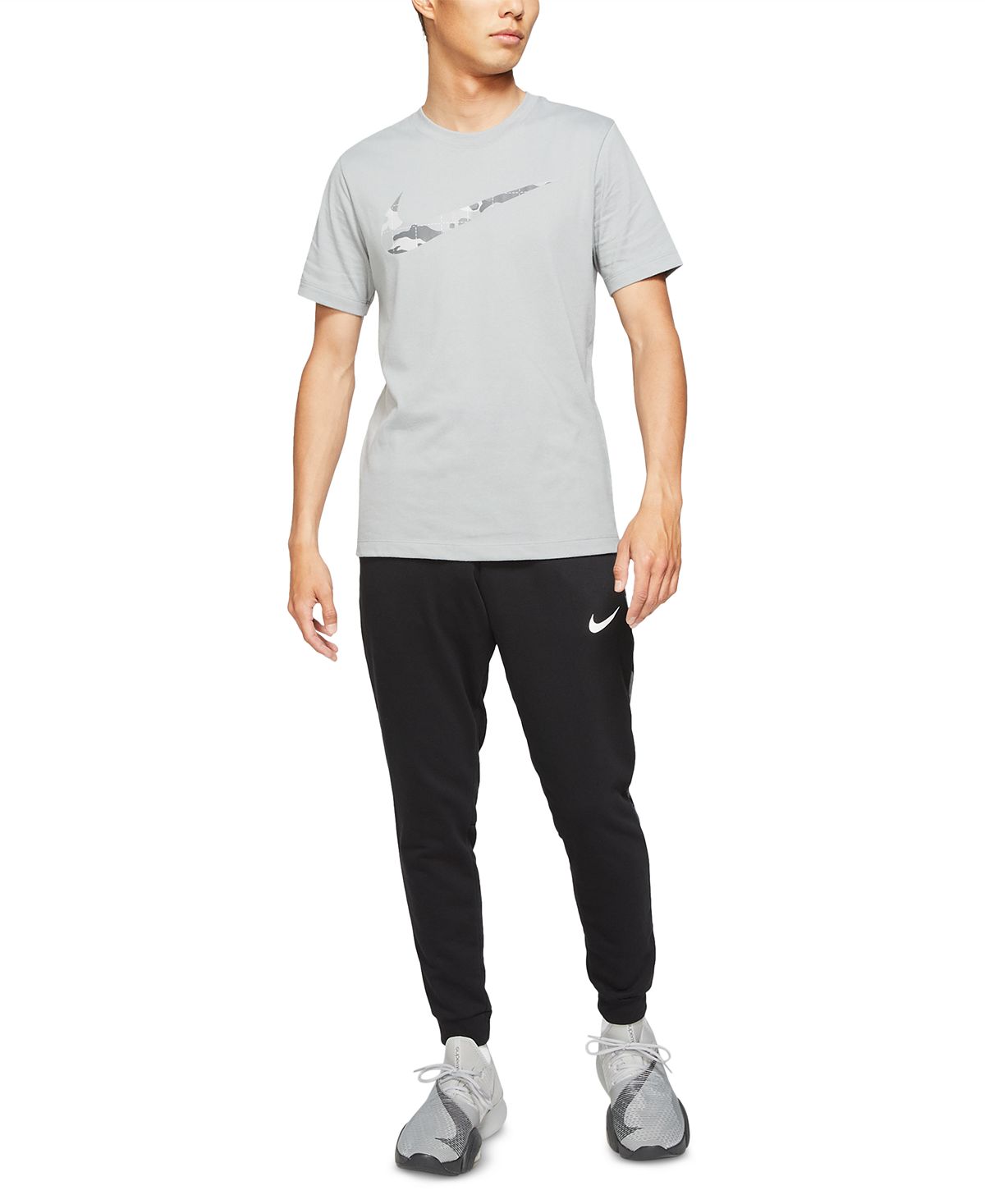 Nike Camo Swoosh T-shirt Particle Grey â CheapUndies