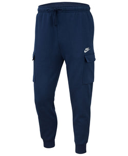 Nike Club Fleece Cargo Joggers Navy thumbnail 1