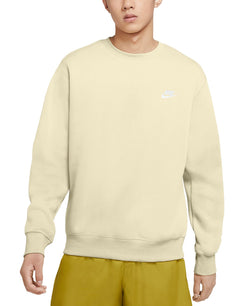 Nike Club Fleece Crew Sweatshirt Coconut Milk thumbnail 1