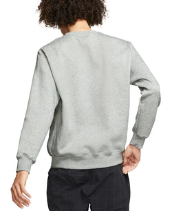 Nike Club Fleece Crew Sweatshirt Grey Heather thumbnail 3