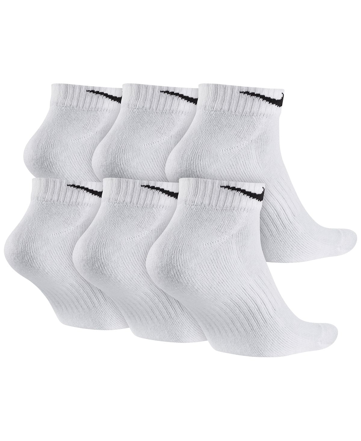 Nike Cotton Low-cut Socks 6-pack White