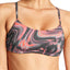 Nike Crimson Pulse Marble-Print Reversible Bikini Top
