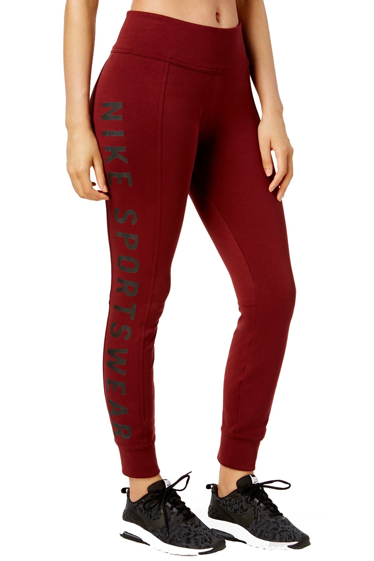 Nike Dark Team-Red Sportswear Essential High-Rise Legging
