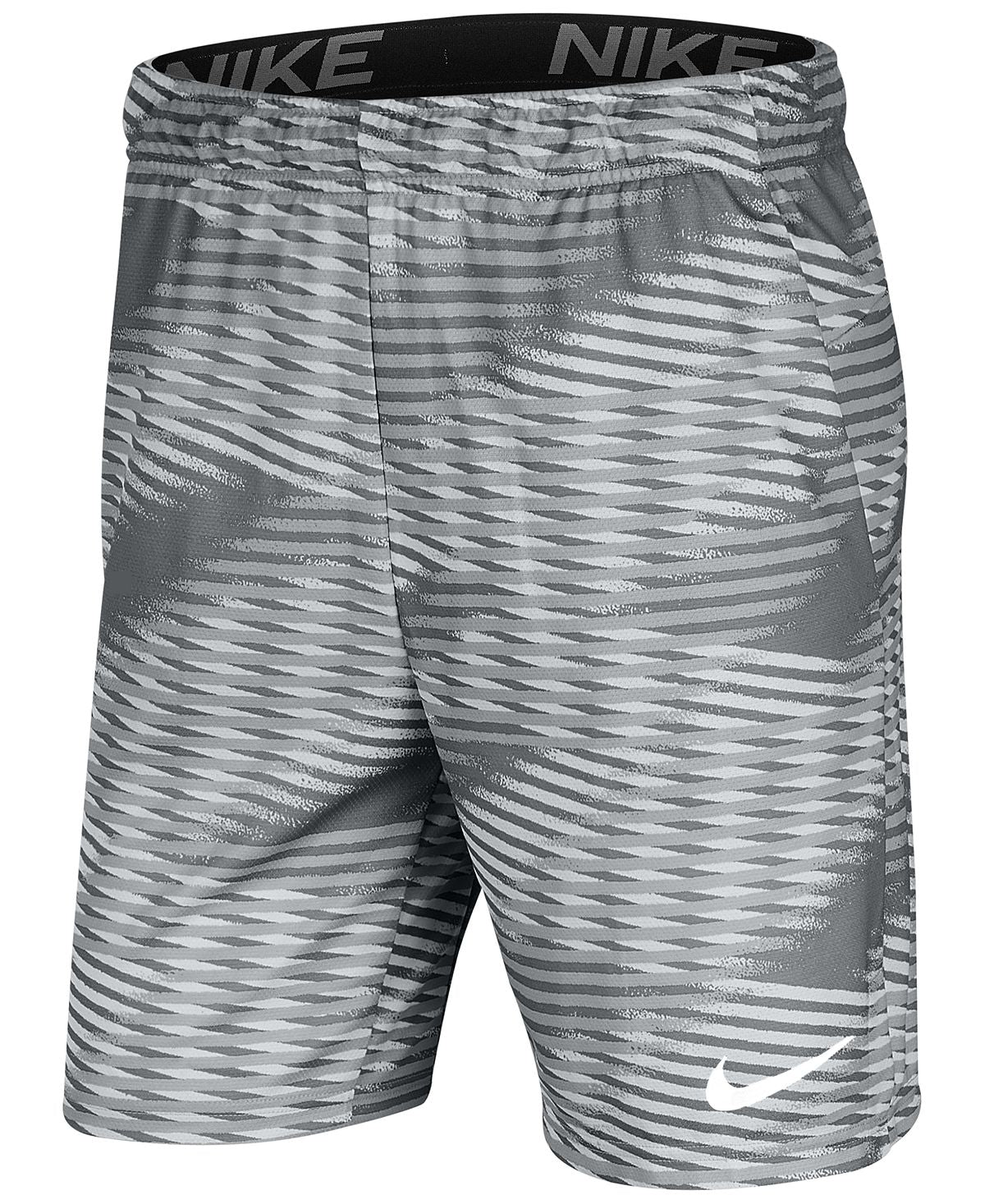 Nike Dri-fit 9" Printed Training Shorts Iron Grey/White
