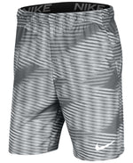Nike Dri-fit 9" Printed Training Shorts Iron Grey/White