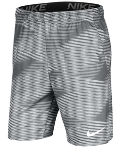 Nike Dri-fit 9" Printed Training Shorts Iron Grey/White thumbnail 1
