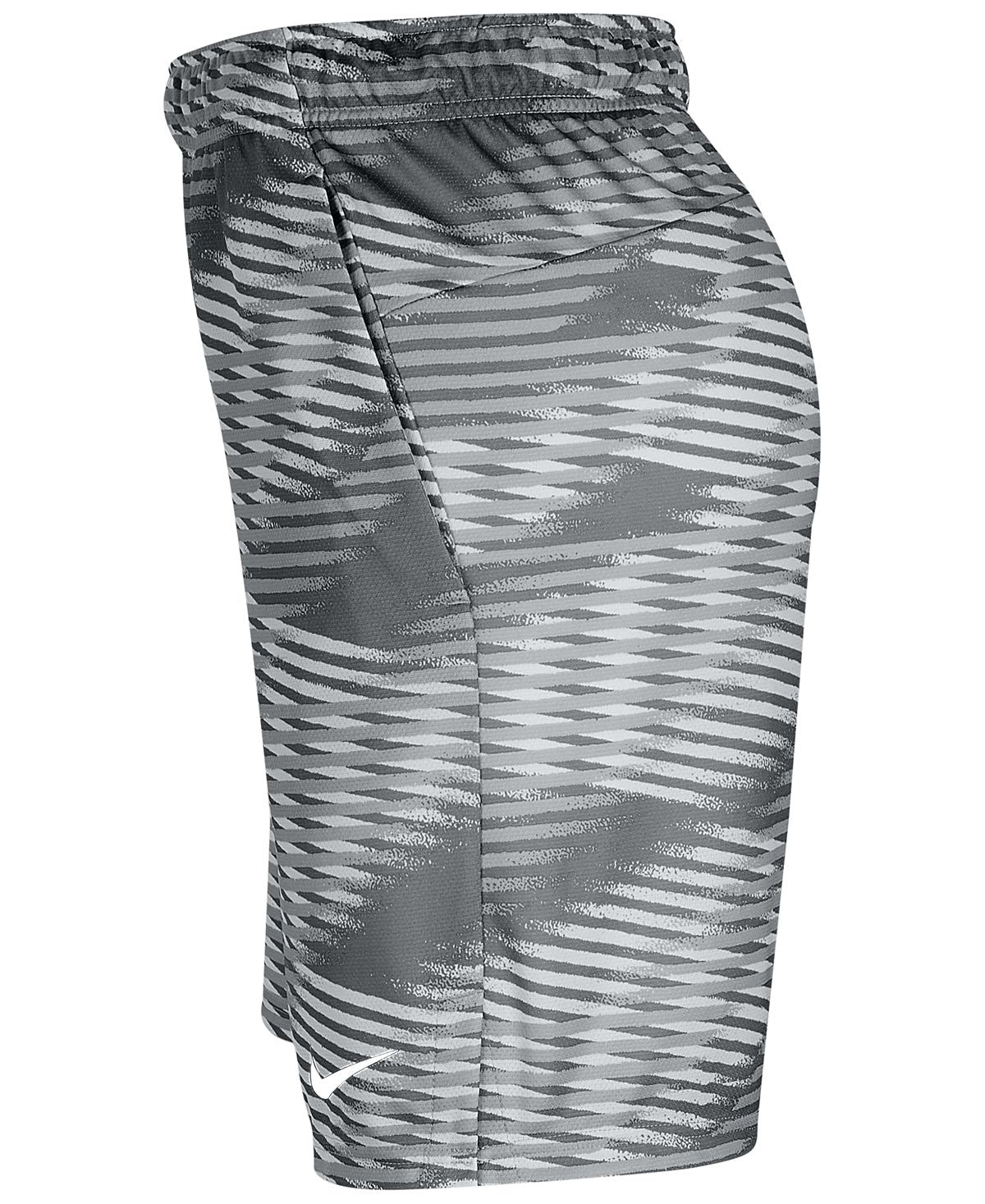 Nike Dri-fit 9" Printed Training Shorts Iron Grey/White