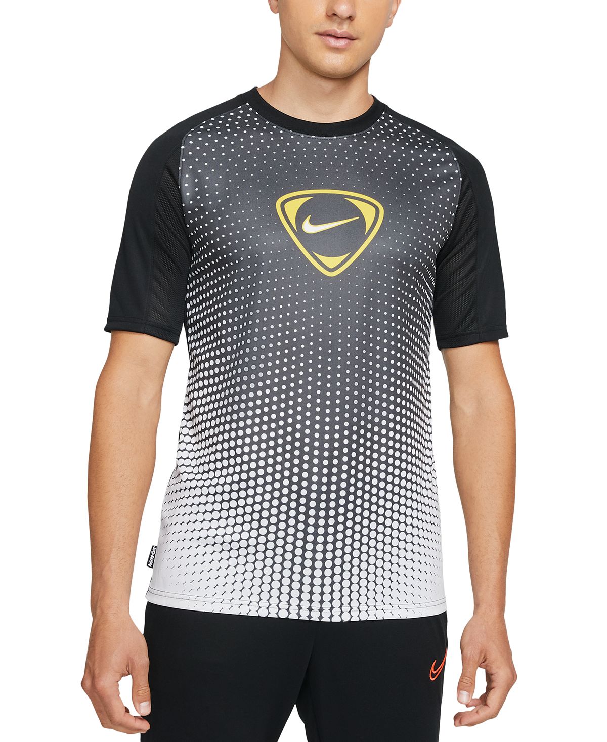 Nike Dri-fit Academy Soccer Shirt Black/White/Gold