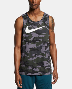 Nike Dri-fit Camo Training Tank Top Dark Grey thumbnail 1