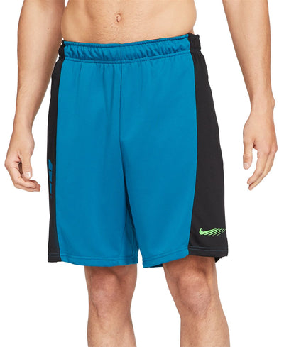 Nike Dri-fit Colorblocked Training Shorts Green Abyss/Mean Green