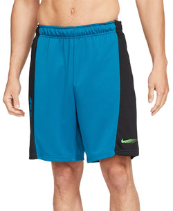 Nike Dri-fit Colorblocked Training Shorts Green Abyss/Mean Green thumbnail 1