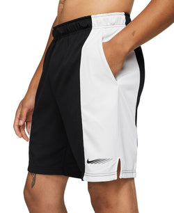 Nike Dri-fit Colorblocked Training Shorts White/Black/Red thumbnail 2